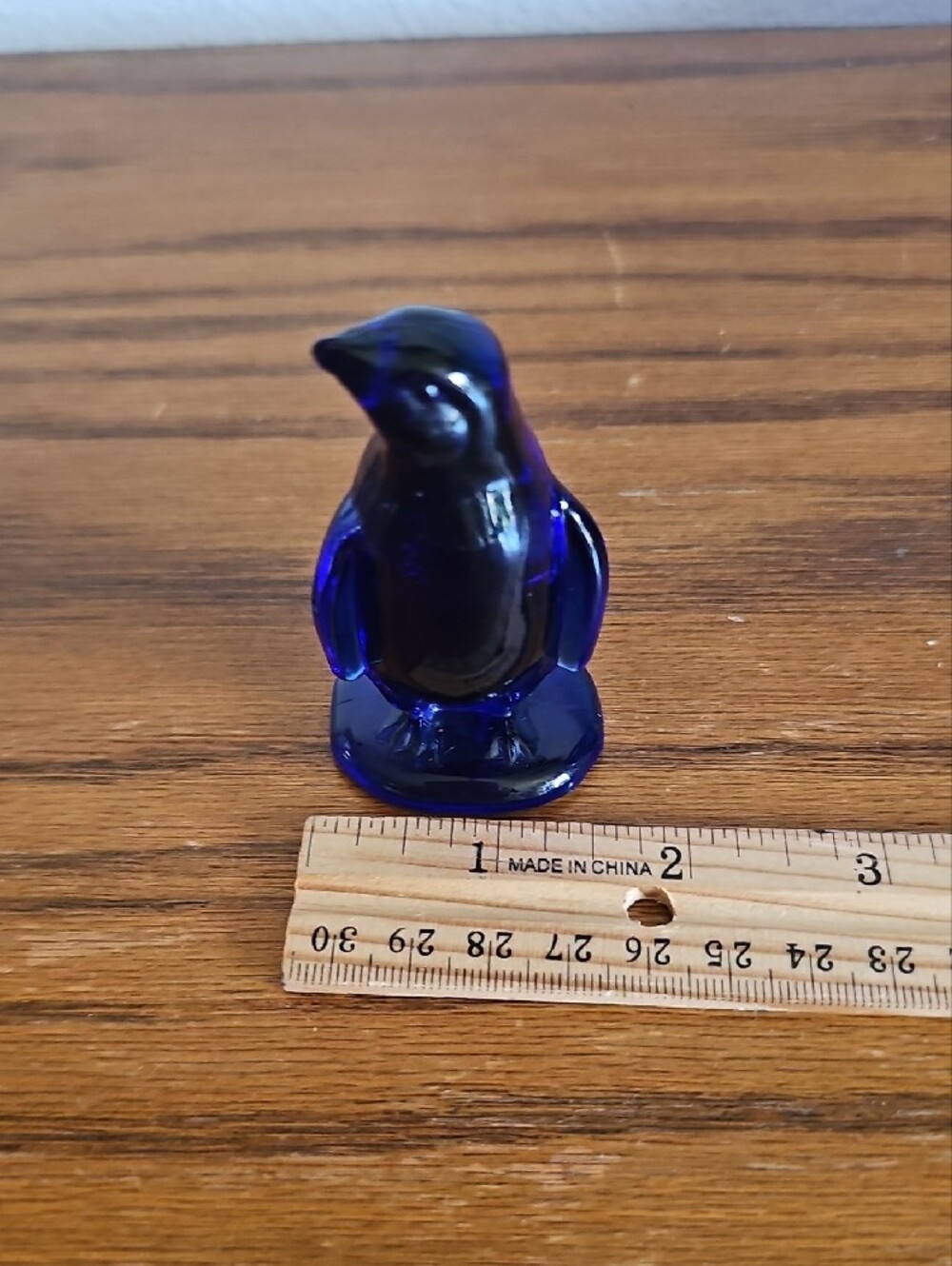 Cobalt Blue Glass Penguin Figurine - Picture 2 of 5